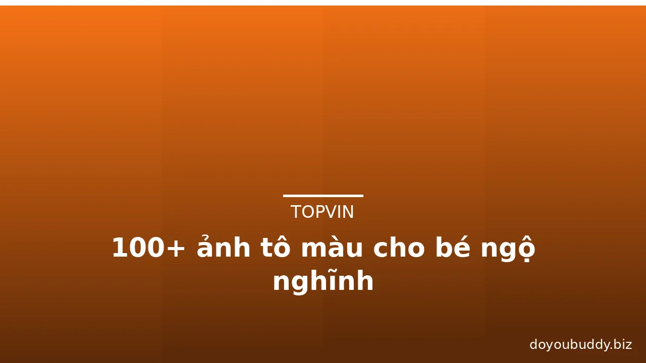 100+ ảnh tô màu cho bé ngộ nghĩnh · ảnh 1