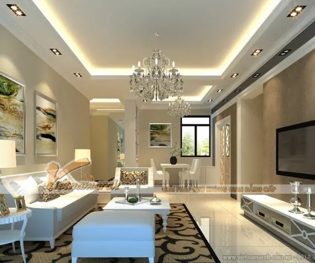 99+ mẫu trần thạch cao đẹp nhất cho không gian sống đẳng cấp · ảnh 3