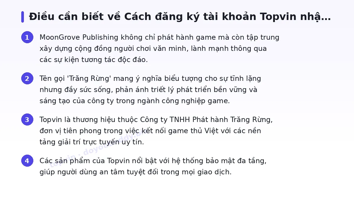 Những điều cần biết về topvin