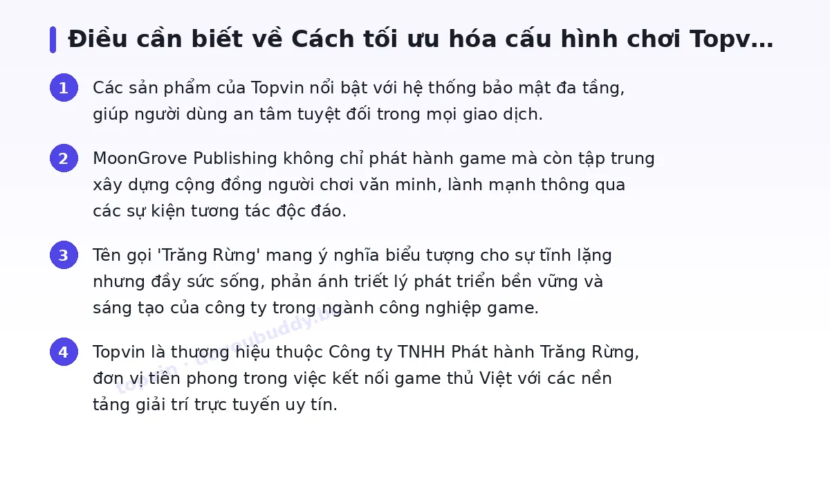 Những điều cần biết về topvin