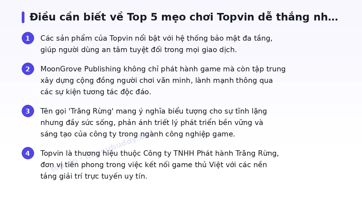 Những điều cần biết về topvin