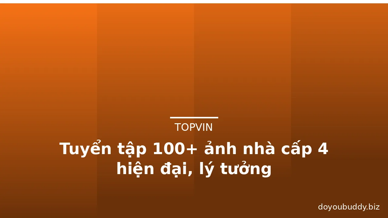 Tuyển tập 100+ ảnh nhà cấp 4 hiện đại, lý tưởng